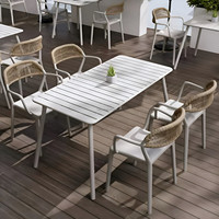 Ensemble de mobilier de salle à manger pliable moderne pour cafés, restaurants, pizzerias, espaces de restauration, salles de pause au bureau