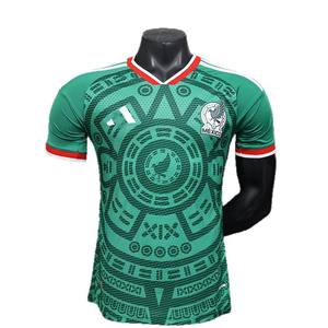 Camiseta de Fútbol de Manga Corta con Cuello en V de Poliéster, Versión Jugador de la Selección Nacional de México, Local/Visitante, Personalización para Adultos, Comercio Transfronterizo - Product Image 5