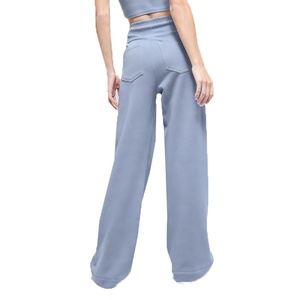 Pantalones de Yoga de Pierna Ancha y Cintura Media para Mujer, Cintura Elástica, Ajuste Regular, Spandex/Nailon, Ropa Deportiva para Primavera - Product Image 2