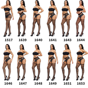 <span class=keywords><strong>Bas</strong></span> résille ultra-élastique <span class=keywords><strong>pour</strong></span> femmes européennes américaines, jarretelles sexy, maille ouverte, <span class=keywords><strong>porte</strong></span>-jarretelles anti-dérapant, collants solides <span class=keywords><strong>pour</strong></span> - Product Image 3