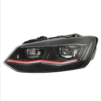 Phares halogènes 12V pour Polo 2011-2018, mise à niveau vers des lentilles de projecteur LED, feux de jour 6000K, clignotants séquentiels
