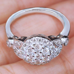 Anello rotondo vintage per donna, gioielli minimalisti alla moda per l'indice - Product Image 4