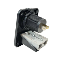 Connecteur de style encastré SB50 50A et chargeur de voiture double USB
