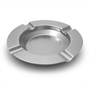 Cendrier populaire en métal et acier inoxydable, dernier design, forme personnalisée, style américain, cendrier de bureau pour cigares à prix avantageux - Product Image 1