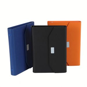 Cuaderno de Lujo de Tres Pliegues A5 con Tapa Dura de Cuero PU, 100 Hojas Sueltas, Espiral, Logotipo Personalizado Impreso con UV, Regalo Empresarial de Alta Calidad - Product Image 1