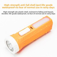Lampe torche LED rechargeable, batterie au lithium intégrée, lumière latérale COB, mini torche portable, choix de cadeau pour les situations d'urgence et le camping