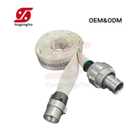 Vente directe usine – Tuyau d'incendie simple gaine 40mm 65mm avec revêtement PU/caoutchouc et raccords BS/Storz/NST pour la lutte contre l'incendie
