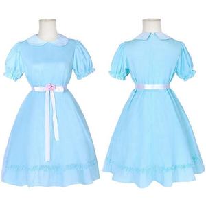 Disfraz de Halloween para Niñas, Estilo Vintage Azul, Inspirado en Hermanas Gemelas Espeluznantes, para Representaciones Escénicas - Product Image 1