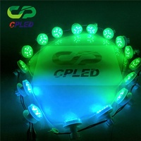 Luces LED RGB de 45 mm con Programación Automática E14 AC24V para PC, con IP66 y 9 LED, Decoración para Parques Temáticos