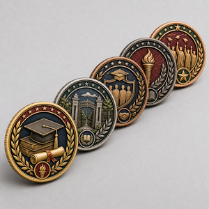 Moneda Conmemorativa Personalizada de Metal para Graduación Escolar, Universitaria, Recuerdo para Estudiantes, Chapada en Oro, 200 Unidades, OEM y ODM - Product Image 5