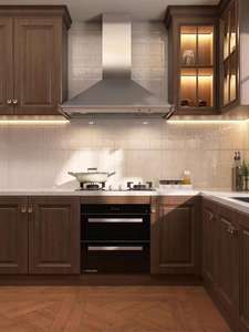 Ensembles d'armoires de cuisine 2025, construction en bois massif/mélamine/MDF, finition laquée moderne, organisation de garde-manger intégrée pour la rénovation de la maison - Product Image 3