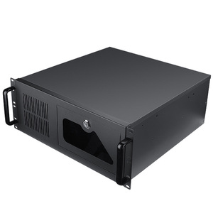 Đen 1.0mm SGCC 19 inch <span class=keywords><strong>4U</strong></span> <span class=keywords><strong>Rackmount</strong></span> trường hợp máy chủ <span class=keywords><strong>4U</strong></span> khung máy chủ với 12cm Fan ATX Yếu tố hình thức máy chủ trường hợp - Product Image 5