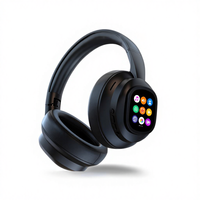 Casque intelligent AI X1 Pro avec ANC, écran de traduction, autonomie de 30h, étanchéité IP65, en métal et cuir, circum-auriculaire, pour téléphone portable