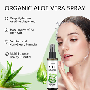 Spray de Suero de Aloe Vera Vegano Orgánico de Marca Privada, Calmante, Refrescante, con Extracto de Aloe Vera para el Cuidado Facial - Product Image 4