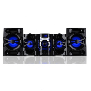 Système stéréo sans fil BT 5.0 à 2 canaux pour la maison, <span class=keywords><strong>radio</strong></span> FM, <span class=keywords><strong>radio</strong></span> <span class=keywords><strong>Internet</strong></span>, lecture MP3, USB, AUX, batterie en option, bois, 200W RMS - Product Image 2