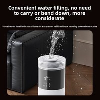 Humidificateur sur pied en plastique 8L, nouveau modèle 2026, pour la maison, avec purification d'air UV et nébuliseur ultrasonique d'arômes 25W