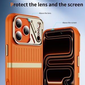 เคสโทรศัพท์มือถือลายกระเป๋าเดินทางแบบด้านใหม่ พร้อมแม่เหล็ก สำหรับ iPhone 18 15 16 17 Pro Max พร้อมกรอบโลหะป้องกันกล้อง กันกระแทก - Product Image 2
