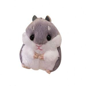 Hamster Fur Doll Keychain Pendant Doll Hamster Cute <b>Backpack</b> Doll Plush School Bag Pendant Charm Plush Pompom Plush 3D Key Chain - Product Image 5
