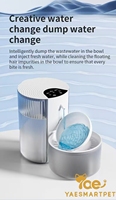 Fontaine à eau intelligente pour chat, programmable, à débit quantifié, température constante, remplacement facile, ultra silencieuse, qualité alimentaire