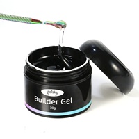 Gelsky Gel de Construction Transparent Dur pour Ongles, Gel Solide d'Extension, Vernis Gel 5 Types de Viscosité, Gel Acrylique de Construction