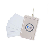 Lector y escritor RFID portátil de 13,56 MHz Lector de tarjetas de control de acceso NFC 122U fácil de usar Hecho de material ABS duradero