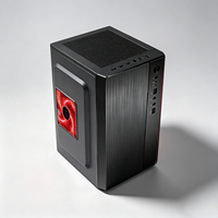 Boîtier PC Micro ATX en métal brossé noir avec ventilateur, mini-tour, support pour alimentation ATX 120mm, châssis personnalisé pour gaming et bureau, Meway en stock