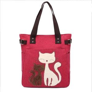 Bolsa de Mano Impermeable de Lona para Mujer, Diseño Simple de Alta Calidad con Cierre de Cremallera y Bolsillo Interior - Product Image 4