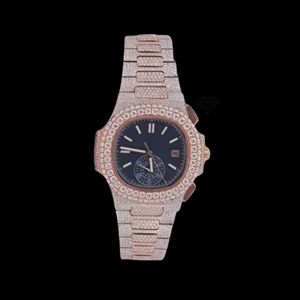 Premium Quality Moissanite <b>Diamond</b> Quartz <b>Watch</b> with <b>Diamond</b> Dial Stainless Steel Waterproof <b>Watch</b> Available For Sale - Product Image 3