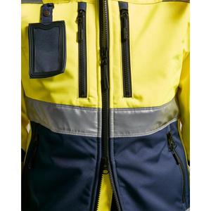 BLAKLADER - 490225173389XXL Chaqueta Softshell de alta visibilidad para mujer Amarillo/Azul marino-EAN 7330509508411 ROPA DE TRABAJO DE LA HI-VIS - Product Image 4