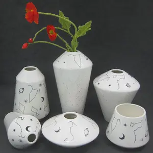 2023 lukisan bintang dengan berbagai bentuk vas bunga keramik