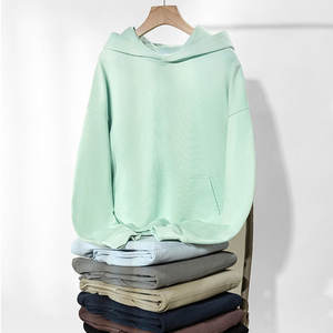 Wholesale <b>Men's</b> Autumn Hoodies Polyester Cotton Oversized Streetwear Boxy Pocket Custom Heavyweight <b>Hoodie</b> - Product Image 2