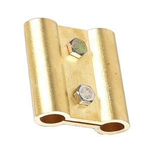 Connecteurs de câble de terre en <span class=keywords><strong>cuivre</strong></span> à <span class=keywords><strong>double</strong></span> fente, vente directe usine, service OEM, pour installations de communication - Product Image 3