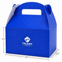 Boîtes à dragées pliables pour décorations de fête, boîtes cadeaux en papier avec poignées pour gâteaux, bonbons et friandises de Noël