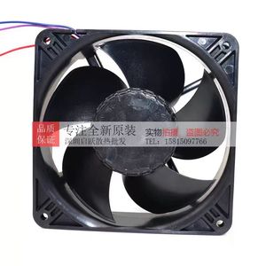 H/M/HH/2HHP/2HH/12M/39MU/39HHR 4414 พัดลมแกน 120 มม. DC24V ตลับลูกปืนติดผนังใบพัดพลาสติกสีดำ - Product Image 2