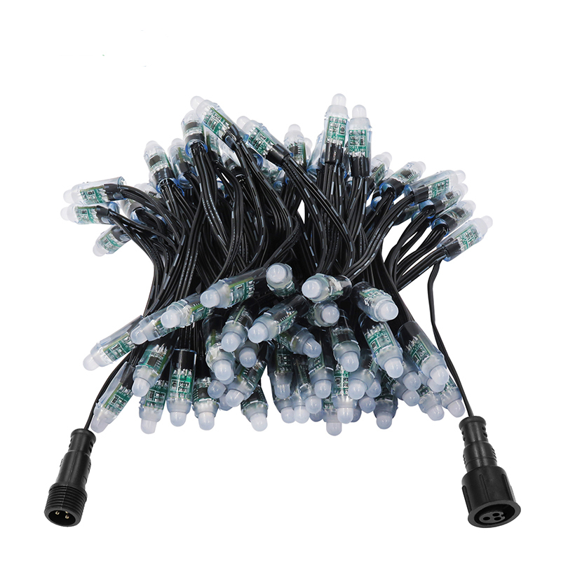 Customized Hot Sale WS2811 12V IP68 Waterproof RGB LED Pixel Light for Outdoor Christmas Holiday Decorative Dimmable Use