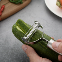 Gadgets de cuisine éplucheur julienne polyvalent éplucheur de légumes carottes pommes de terre éplucheur en acier inoxydable