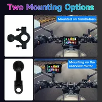 Pantalla Táctil Inteligente de 5'' para Motocicleta con Carplay Inalámbrico, Navegación Multimedia y Conexión a Teléfono, Reproductor MP5 Portátil a Prueba de Agua IP67