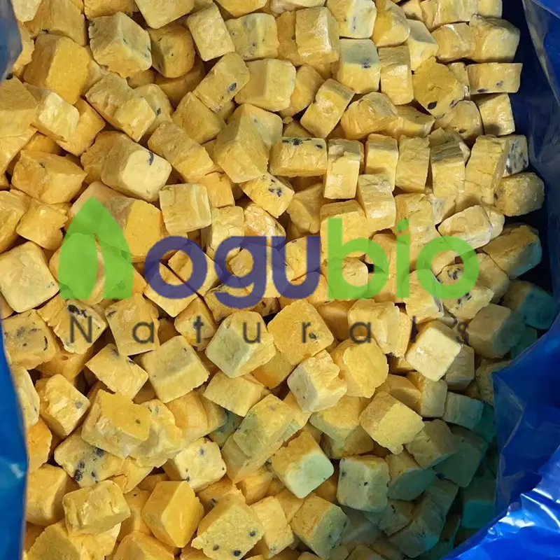 Natural organic Freeze Dried Passion Fruit cubes