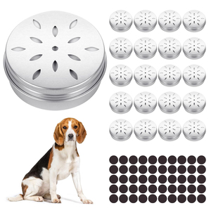 Boîtes d'entraînement olfactif pour chiens <span class=keywords><strong>de</strong></span> 60 ml avec points magnétiques, en aluminium, avec couvercles creux - Product Image 1