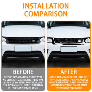 Pièces de carrosserie Mise à niveau de la grille avant Facelift Bumper Grille avec lumière pour Land <span class=keywords><strong>Rover</strong></span> Range <span class=keywords><strong>Rover</strong></span> Sports 2014-2017 Jusqu'à 2018 - Product Image 4
