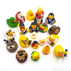 핫 세일 비닐 맞춤형 장난감 씹는 작은 오리 애완 동물 장난감 목욕 오리 장난감