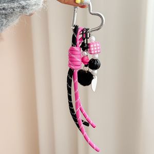 พวงกุญแจรูปหัวใจซีรีส์ <span class=keywords><strong>Miu</strong></span> - จี้เชือกถักส่วนตัว สไตล์มินิมอล สำหรับตกแต่งกระเป๋าและเป็นของขวัญสั่งทำ - Product Image 5