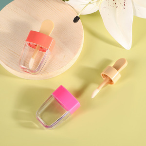 Tabung <span class=keywords><strong>Lip</strong></span> <span class=keywords><strong>Gloss</strong></span> anak-anak, dalam stok lucu es krim Lipgloss plastik kosong unik 5ml label pribadi - Product Image 6