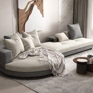 Ensemble de canapés modulaires de luxe pour salon avec revêtement haut de gamme, sièges spacieux et un attrait intérieur moderne raffiné - Product Image 1