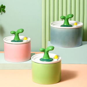 Fuente de agua de cerámica para gatos con circulación automática, ecológica, comedero para mascotas, origen Dehua - Product Image 1