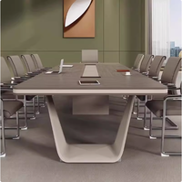 2024 Mobilier de bureau Table de conférence exécutive Tables de travail Bureau Long bureau de réunion personnalisé
