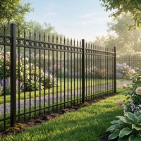Clôture en acier galvanisé à prix d'usine, garde-corps métallique anti-corrosion pour la sécurité et l'isolation des jardins et des villas