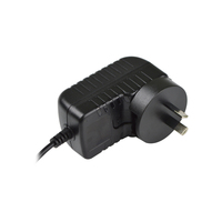 Adaptateur secteur AC/DC interchangeable 6V/12V/24V 1A Prise US EU UK AU DC 5.5*2.1mm CE FCC pour petits équipements électroniques OEM