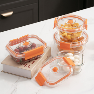 Ikoo Thủy Tinh Borosilicate Cao Lưu Trữ Microwaveable Tùy Chỉnh Nhà Bếp Du Lịch Thực Phẩm Lưu Trữ Với Nắp New Arrival Bán Buôn - Product Image 6