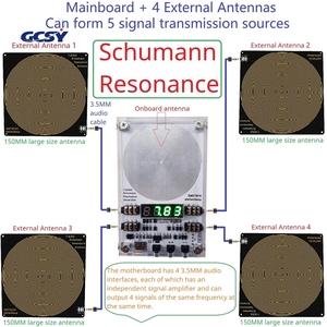 Générateur de résonance <span class=keywords><strong>Schumann</strong></span> SMDTB14 4CH 0,01 Hz-10 kHz, onde sinusoïdale pure DDS avec boîtier en acrylique, alimentation Type-C, source de signal pour le sommeil - Product Image 4